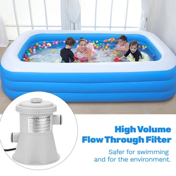 

Zwembad Pomp EU/US/UK Plug 220V Electric Swimming Pool Filter Pump Filter Kit Pool Pump Paddling Pool Pump Water 110V-240V
