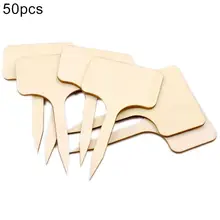 

HOT SALES！！！New Arrival 50Pcs Mini Wooden Flower Plant Sign Label Growing Tag Maker Planting Accessory Wholesale Dropshipping