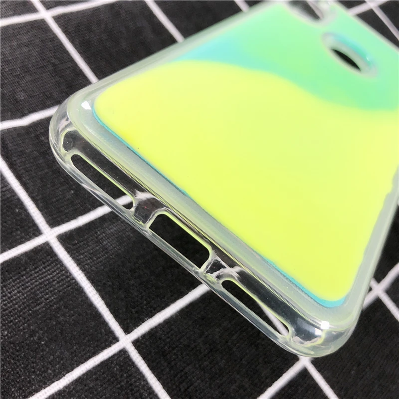 Чехол Lu mi nous Neon Sand для Xiao mi Red mi 6 Pro, 6,26 дюймов, мягкая задняя крышка из ТПУ для телефона Xiaomi mi A2 Lite