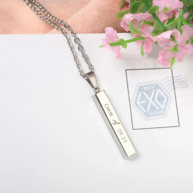 Кулон цепочка KPOP EXO EX'ACT Monster Lucky кулон на одной цепочке аксессуары для мужчин и