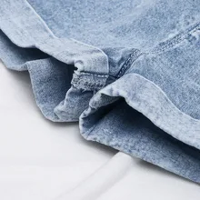 Г. Летние джинсовые шорты для девочек, стиль, корейский стиль, модный стиль, повседневные джинсовые шорты с золотым поясом для девочек Ym053