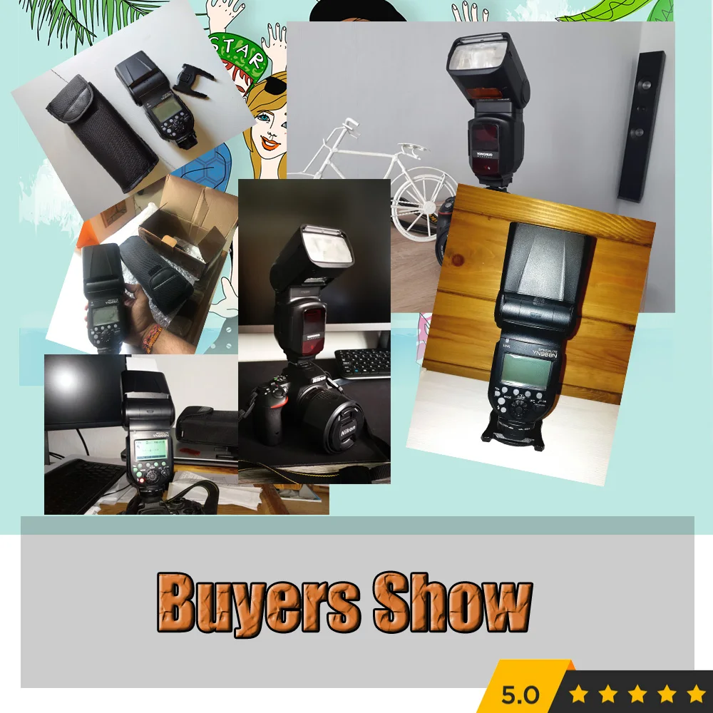 YONGNUO YN968N Вспышка Speedlite для Canon Nikon DSLR совместимый с YN622N YN560 Беспроводной ttl Speedlite 1/8000 светодиодный светильник