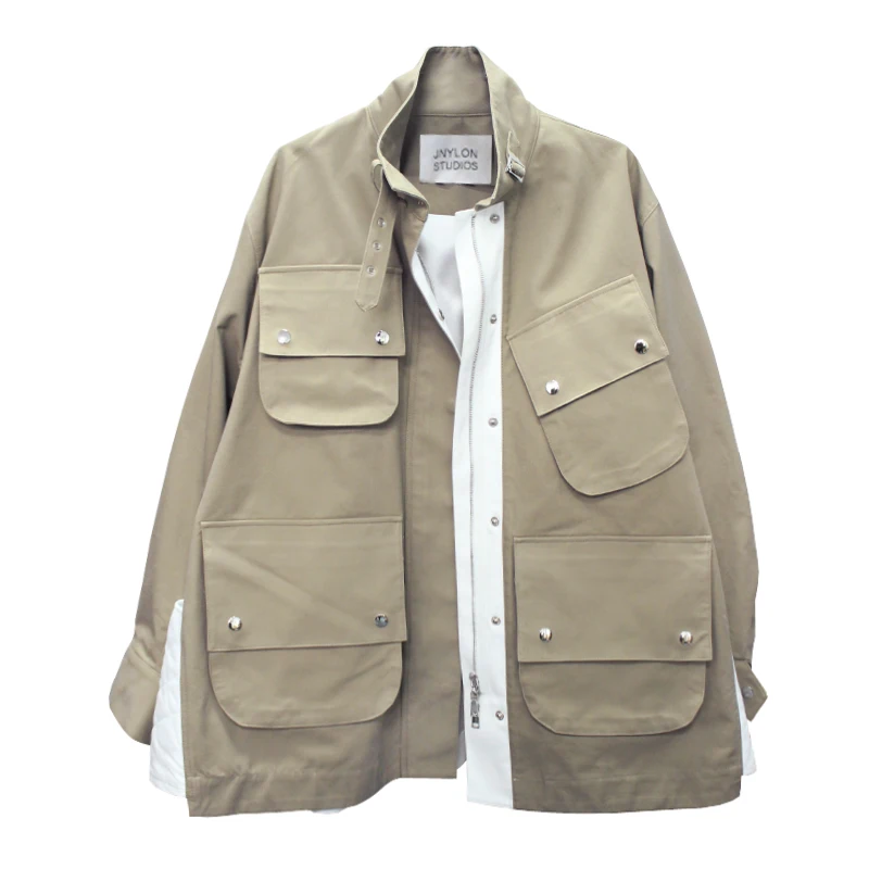 IRINAL06 FW коллекция негабаритных лоскутное стиль сафари женский плащ
