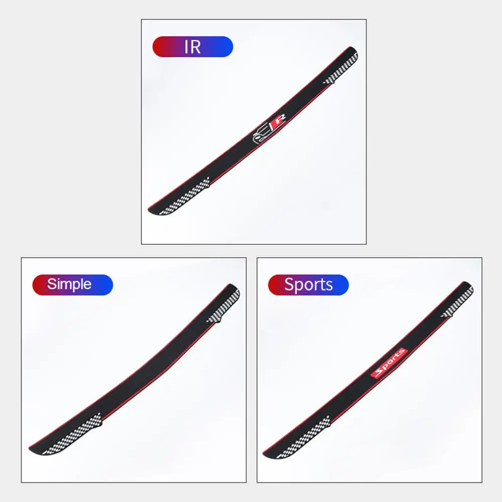 

Car Rear Bumper Protector Trim Strip Anti-scratch Rubber Self-adhesive Paste Car Trunk Guard Strips Car Stickers Car Accessory