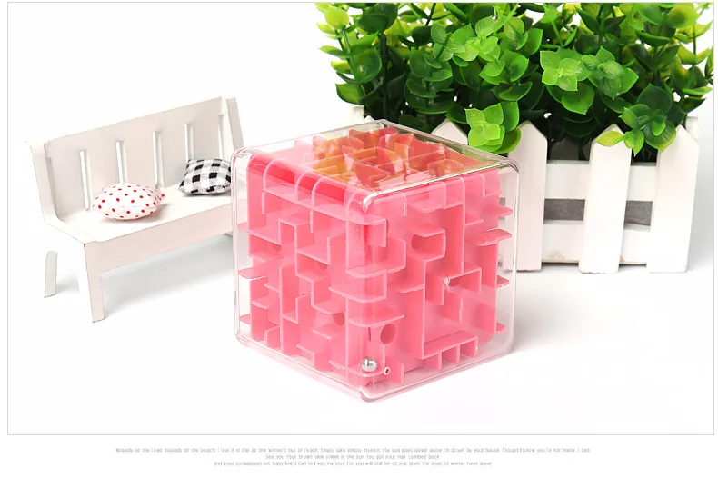8x8x8 3D куб лабиринт игрушка Чехол Коробка баланс вызов магические Кубики-пазлы стальной шар лабиринт Развивающие игрушки для детей