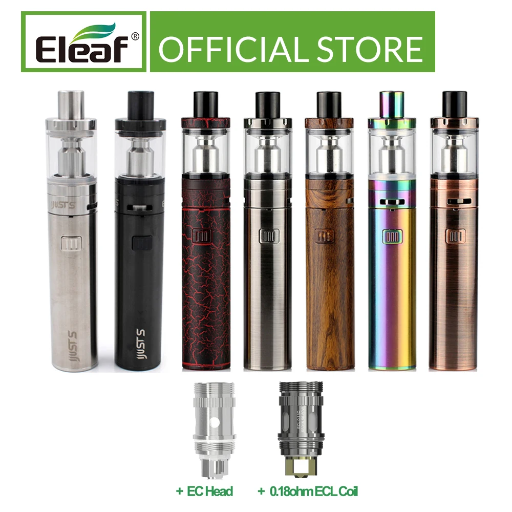 Ofertas Especiales Eleaf-kit de cigarrillo electrónico iJust S con batería de 3000mAh, 0,3/ohm, cabeza EC/ohm, ECL, relleno superior, 4ml NjoYaWVp