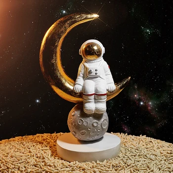 

Nordic Space Astronaut Sculpture Galaxy Astronaut Desk Decor Home Decoration Accessories Children Toy Birthday Gifts Cartoon