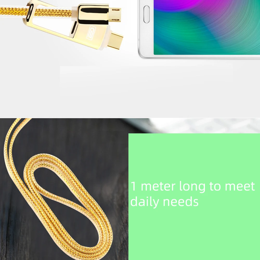 FLOVEME QC3.0 usb type-C кабель для samsung Galaxy Note 9 S9 2.8A Micro USB кабель 2 в 1 быстрая зарядка USB C кабель для Redmi Note 7