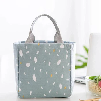 

Lunch Storage Bag Thickened Beam Insulation Bag Portable Cotton And Linen Portable Food Bag Kitchen Storage Bag