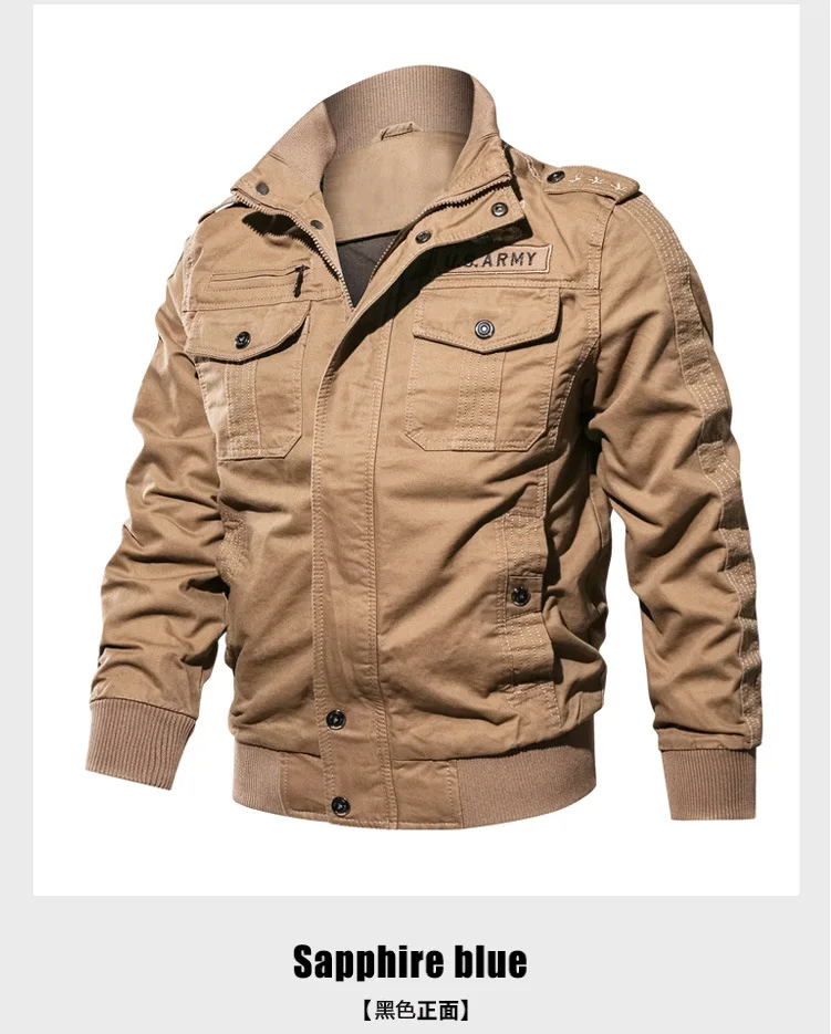 Brushed And Thick Pure Cotton Jacket Army Workwear Coat Windproof Warm Army Tooling Jacket MEN'S Outerwear