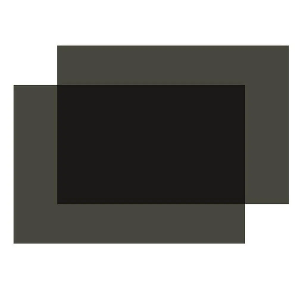Filtro polarizado lineal LCD de 45/135 grados, con adhesivo, película polarizadora brillante, para LCD y obra de arte, 30x20CM, 2 uds.