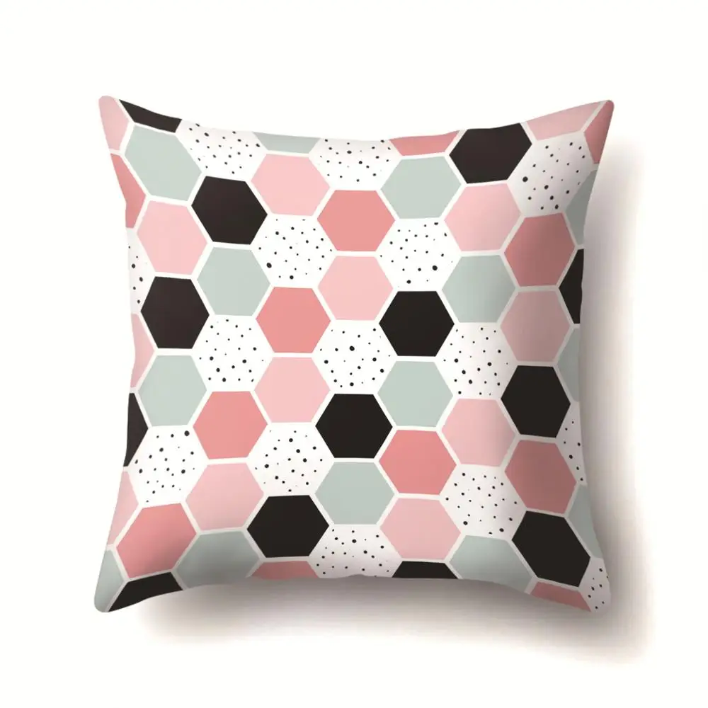 

Modern Simple Decorative Pillowcases New Print Pillow Cases Polyester Cover Home Party Hotel Textile 45cm*45cm