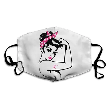 

Prevention Breast Cancer Masque Adulte Girl Printing Mascarillas Reutilizables Lavables Adjustable Anti Pollution Cubrebocas