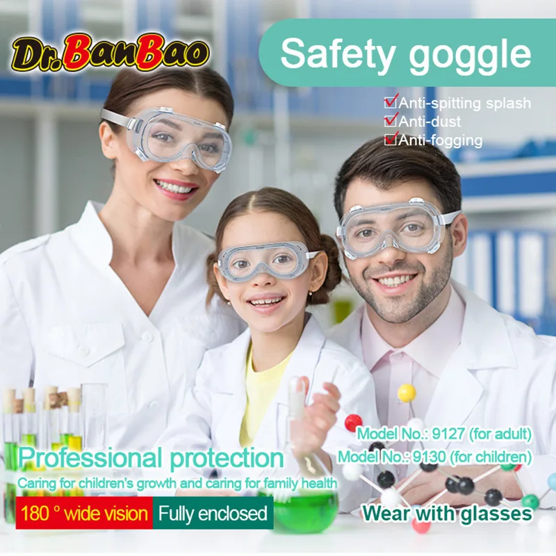 

[Goggles] BanBao STEAM Education Experimental Classes Eye-protection Goggles Anti-droplet Isolation Glasses Anti-fog Eye Patch