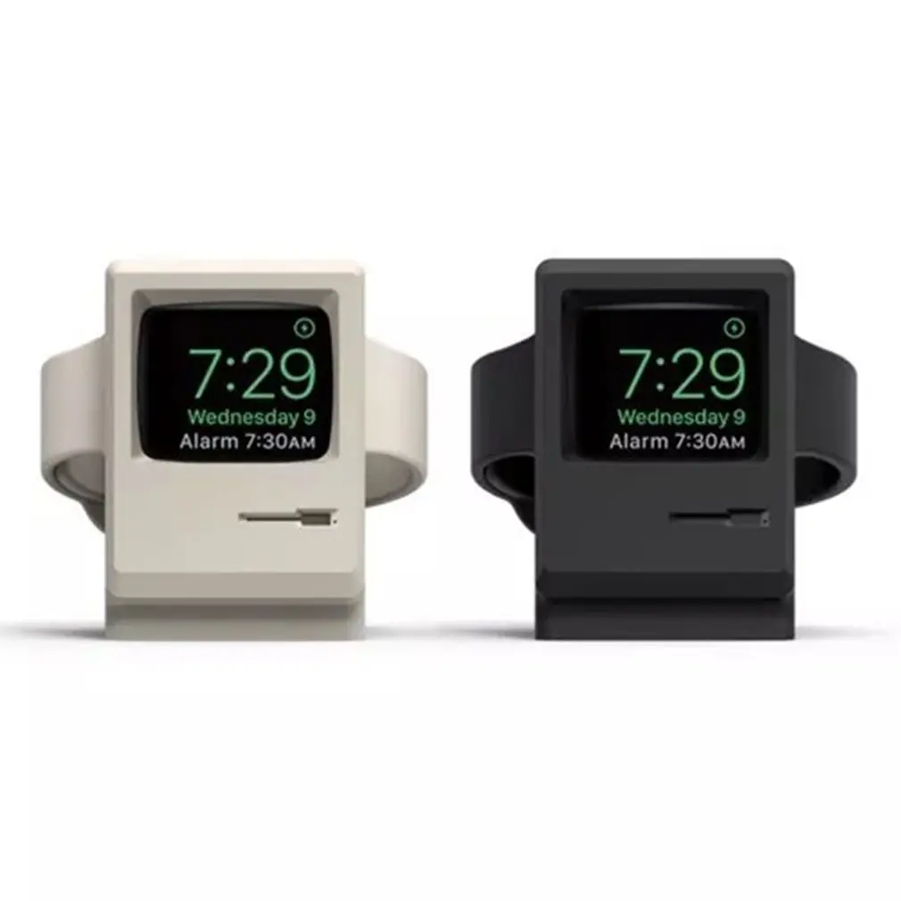 

For apple watch retro charging stand Apple Watch silicone charging night mode bracket