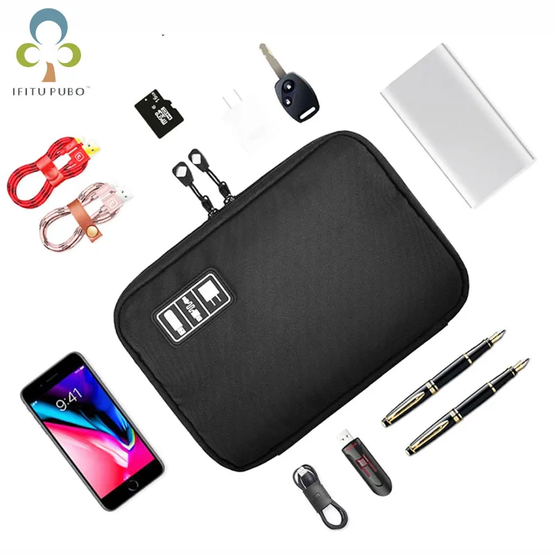 

1Pcs Multi-function Digital Storage Bag U Disk Charger Data Cable Headset Digital Storage Bag Travel Passport Package LXX