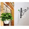 Flower Pot Shelf Stand Holder Garden Wall Light Iron Hanging Flower Plant Pot Bracket Hook Shelf Hanger Household Door Decor