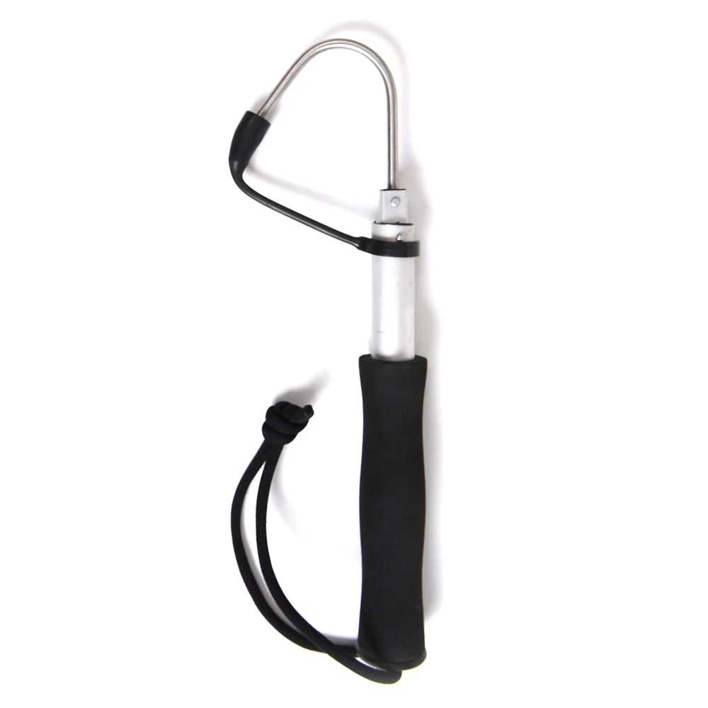 

120cm Telescopic Stainless Steel Ice Fishing Gaff Outdoor Sea Fishing Spear Hook Tackle Tool