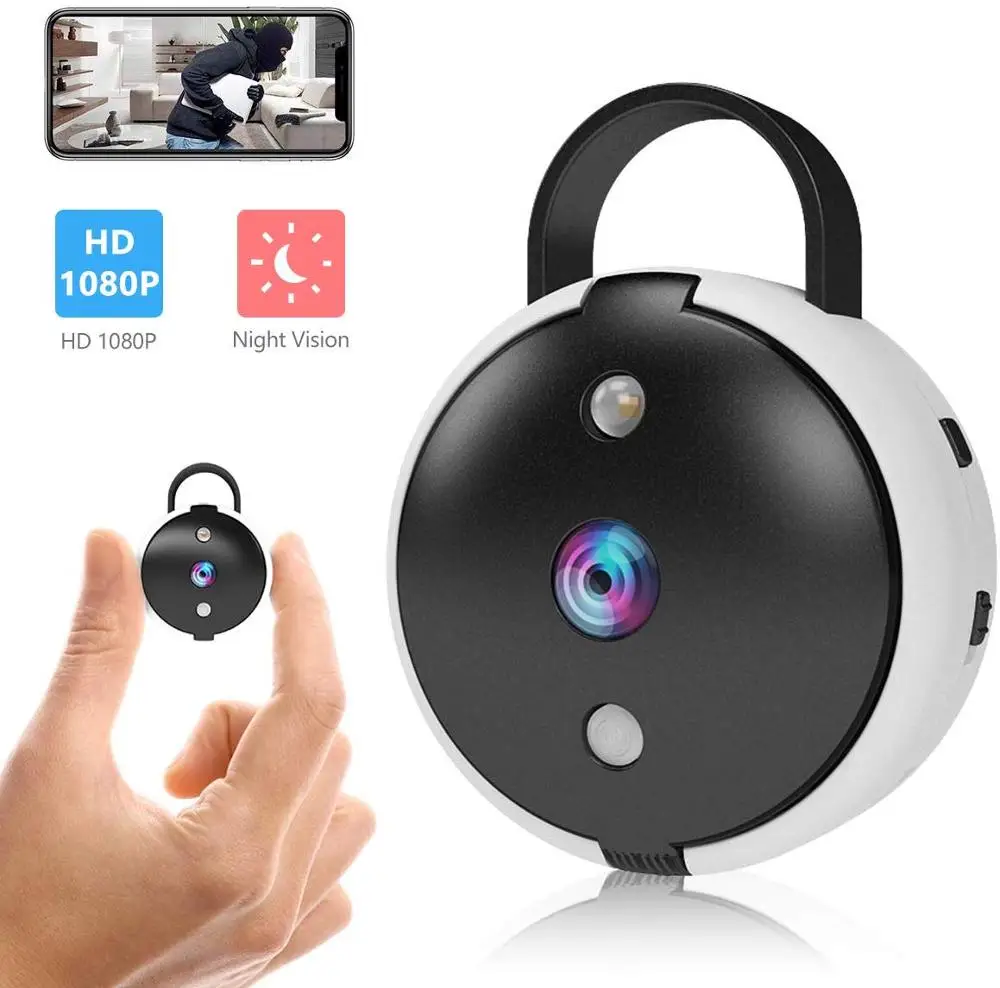 Мини WiFi камера беспроводная безопасности Портативная Wi-Fi HD 1080P тайная секретная