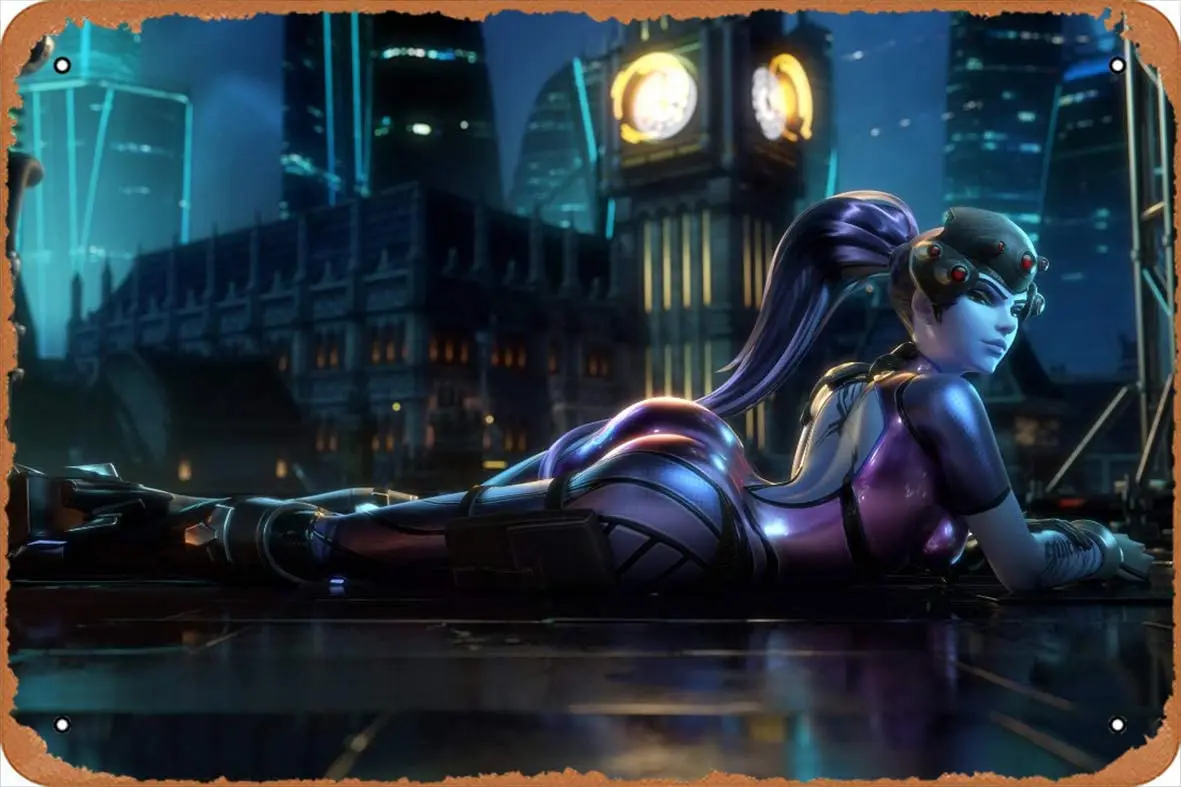 Widowmaker сексуальные наручные часы художественные плакаты игры-винтажный