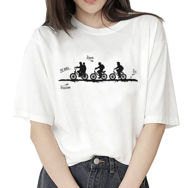 Женская новая футболка странные вещи 3 футболки забавная Женская одежда с героями мультфильмов модная уличная одежда kawaii - Цвет: 1209