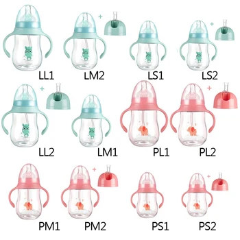 

Baby Bottles Feeding Bottle Wide-Caliber Drinking Cups Drinking Milk Drinking Water Dual-use Bottle