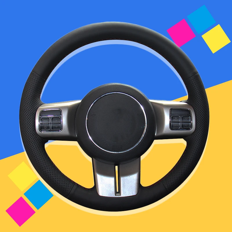 Auto Braid On The Steering Wheel Cover for Jeep Grand Cherokee 2011