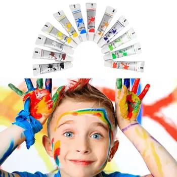 

12/18/24 Colors Tube Acrylic Paints Set For Wall Painting Fabric Drawing Set For Artist Peinture Acrylique Fabric Paint Set