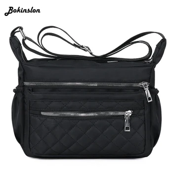 

Bokinslon Bokinslon Fashion Portable Small Square Bag Shoulder Woman Casual Stone Pattern Simple Messenger Bag Female