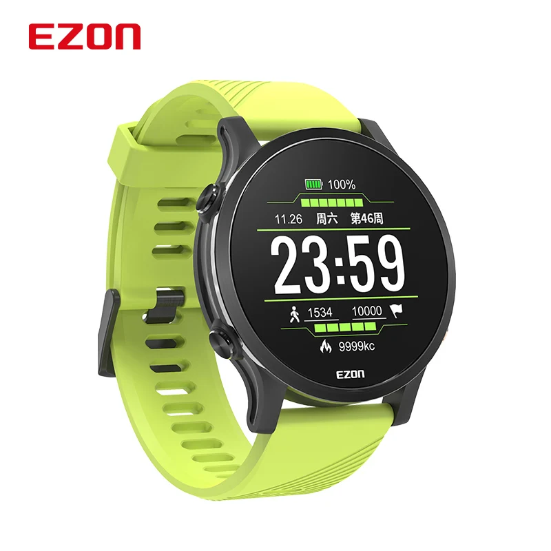 US $149.60 EZON R6 Sports Watch Mens And Womens Running Watch Heart Rate Smart Watch Marathon Multifunction JDI screen GPS Waterproof