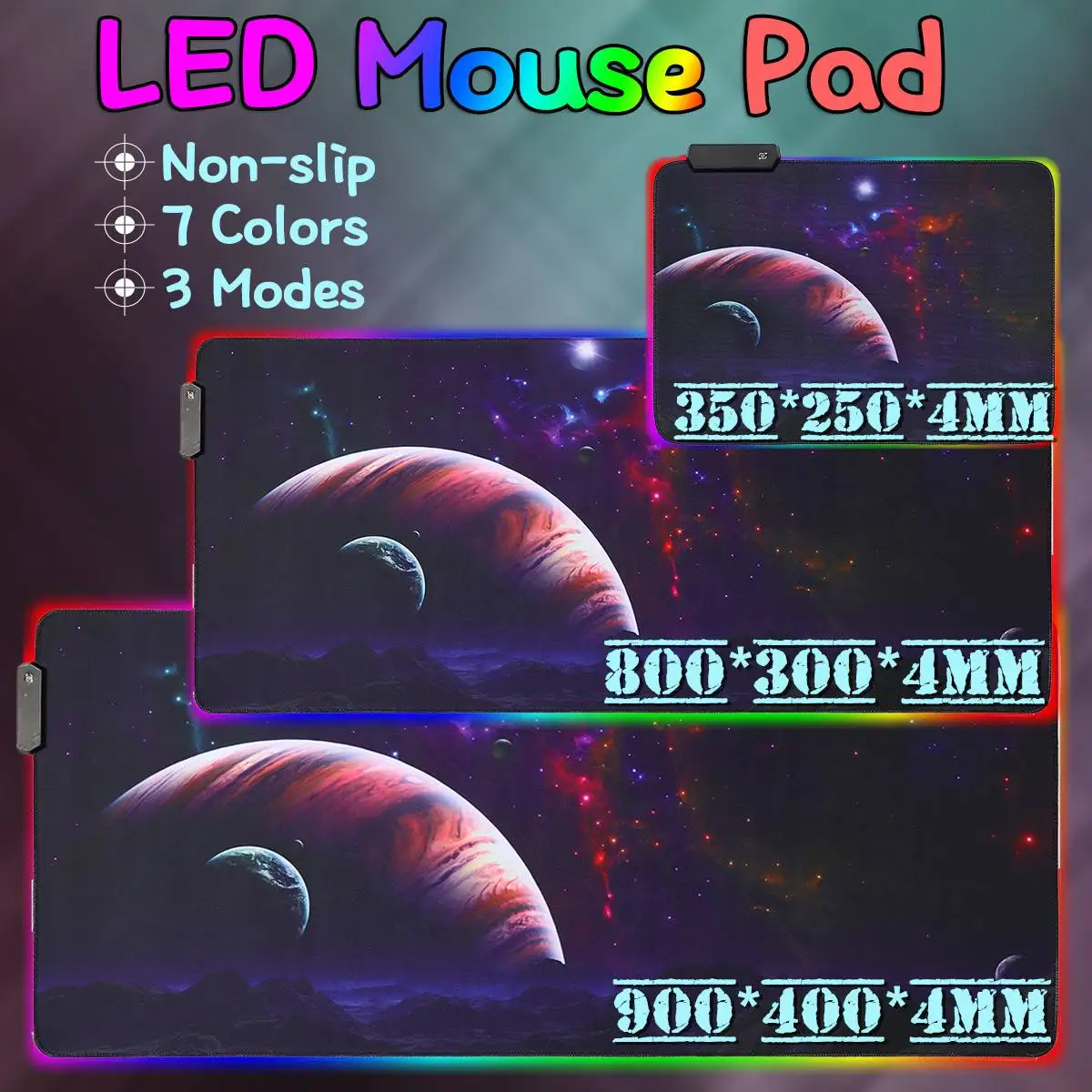 

RGB LED Gaming Mouse Pad Large Gamer Mousepad LED Lighting USB Keyboard Computer Mat Desk Pad Gaming Accessories
