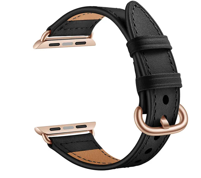 Ремешок для apple watch band 4 5 44 мм 40 мм браслет из натуральной кожи 42 мм 38 мм ремень высокое качество correa iwatch 3/2 аксессуары