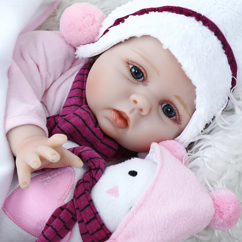 55 см реалистичный младенец Кукла reborn baby кукла игрушка ручной работы волосы мягкое утяжеленное тело для новорожденных подарок