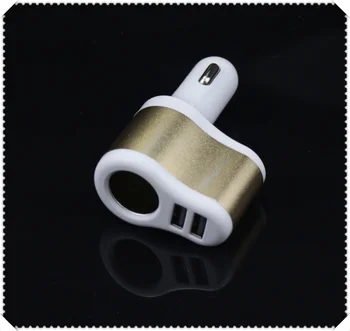 

3.1A dual USB car charger 12-24V cigarette lighter socket power adapter for Volkswagen vw Touran 1.4 Fox 1.2 Touareg2 GolfA5 GT