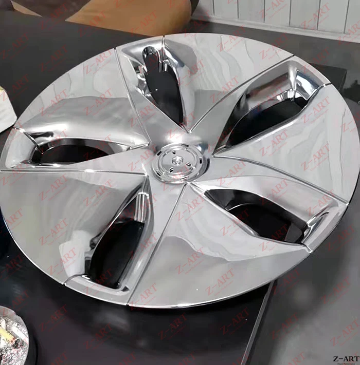 Серебристый Z-ART для Tesla модель 3 ступицы колеса Накладка для модели ступицы колеса Крышка для Tesla модель 3 обода Крышка для Tesla 3 - Цвет: Серебристый