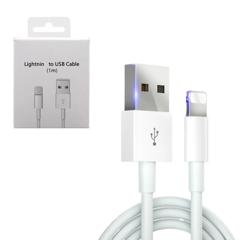 10 шт./лот, USB кабель для XS MAX X XR 8 7 6 6S Plus, кабель для зарядки и передачи данных для IPad Air, шнур для быстрой зарядки с коробкой, Micro Usb кабель