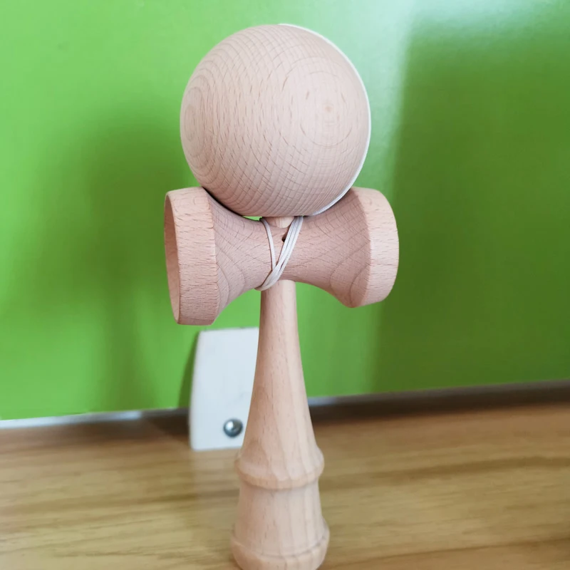 18 см простой деревянный шар Kendama для граффити DIY Неокрашенный бук Tama умелый