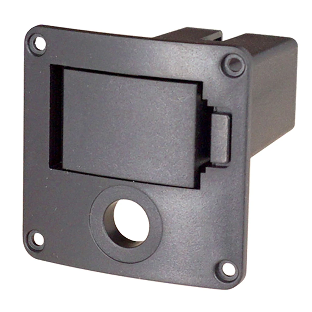 1pc 9V Battery Cover Case Holder Box for Guitar Bass Accessory Black Plastic