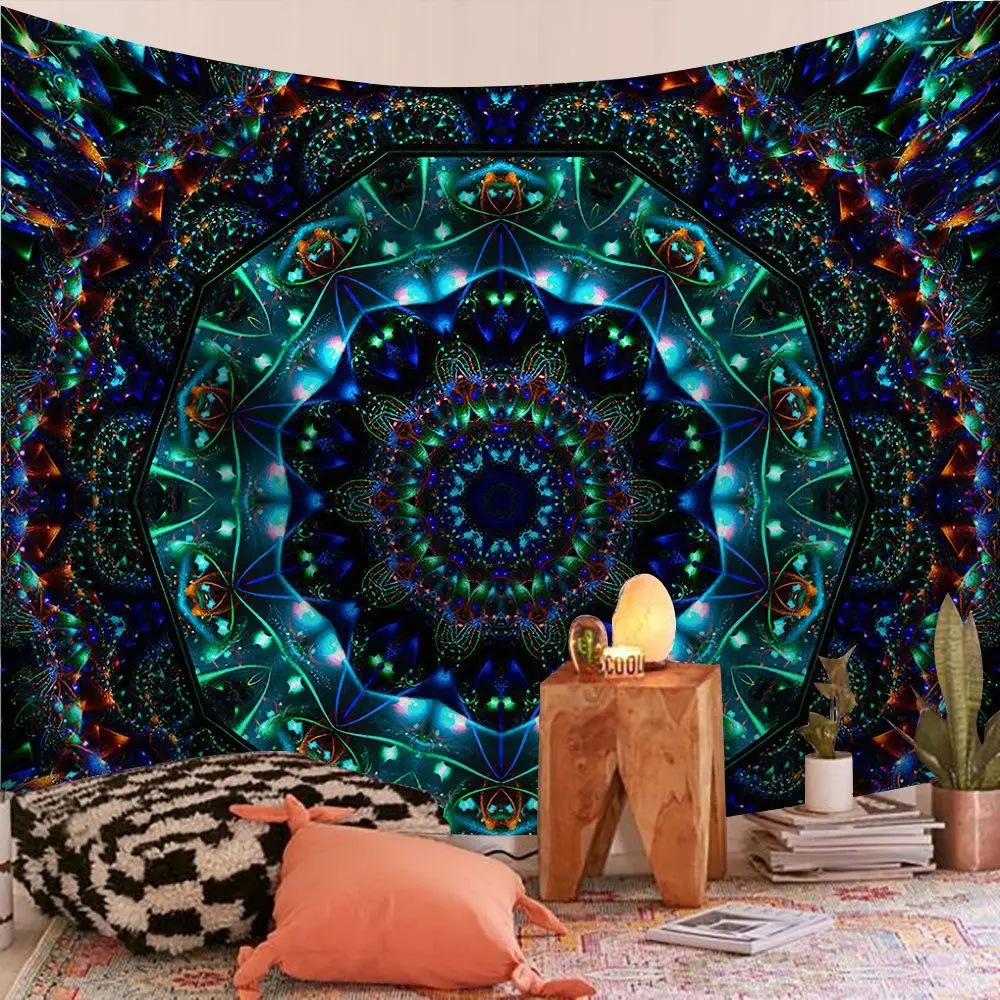 Large Indian Wall Hanging Tapestry Mandala Hippie Bedspread Throw Towel Decor UK 