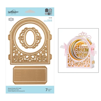 

Circle Dome Box Border 2020 New 3D Metal Cutting Dies Stencils For DIY Scrapbooking Craft and Card Making Album Decor No Stamps