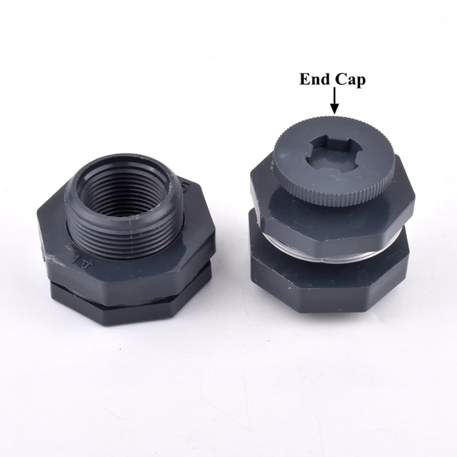 1Pc 1/2 "-2" Női Szál Pvc Víztartály Csatlakozó Végsapkának Akvárium Halak Tartály-Vízelvezető Cső Adapter Kerti Öntözőcső Ízülete - Image 3