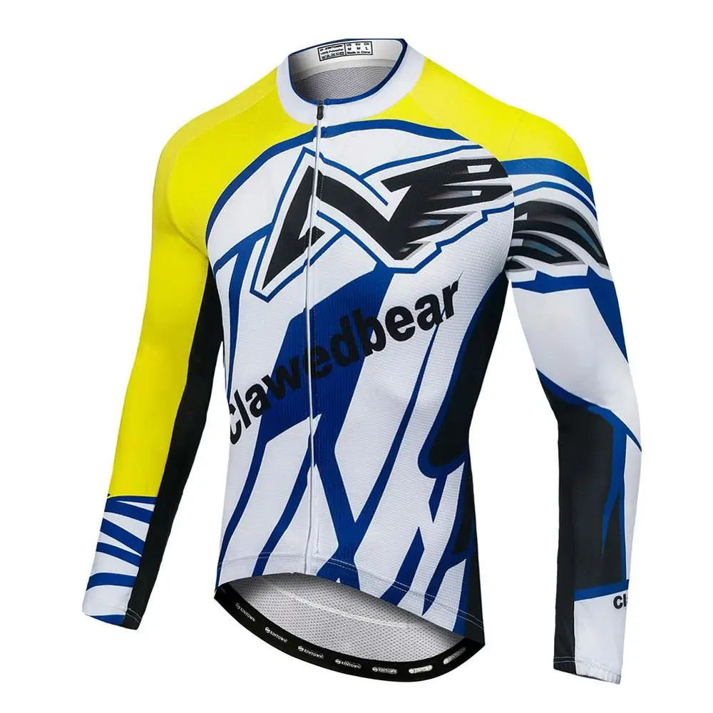 A Long Jersey Pro Team Зимняя Теплая Флисовая велосипедная одежда мужская с длинным рукавом Джерси Открытый езда на велосипеде MTB Одежда комбинезон наборы - Цвет: A Long Jersey