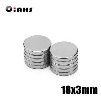 

5/10pcs 18x3mm Super Powerful Strong Bulk Small Round NdFeB Neodymium Disc Magnets Dia 18mm x 3mm N35 Rare Earth NdFeB Magnet