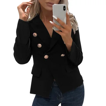 

Women Long Sleeve Blazer Open Front Short Cardigan Suit Jacket Office Coats BMF88