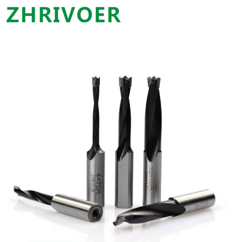 Alloy two edge row hole drill, right-hand black, directly supplied by the manufacturer