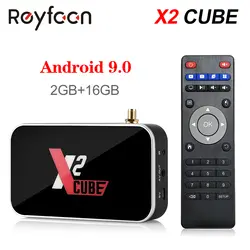 Android 9,0 tv Box X2 Cube S905X2 DDR4 ram 2GB 16GB 4GB 32GB 2,4G 5G Dual Wifi 1000M Bluetooth 4,2 медиаплеер 4K HD X2 Pro