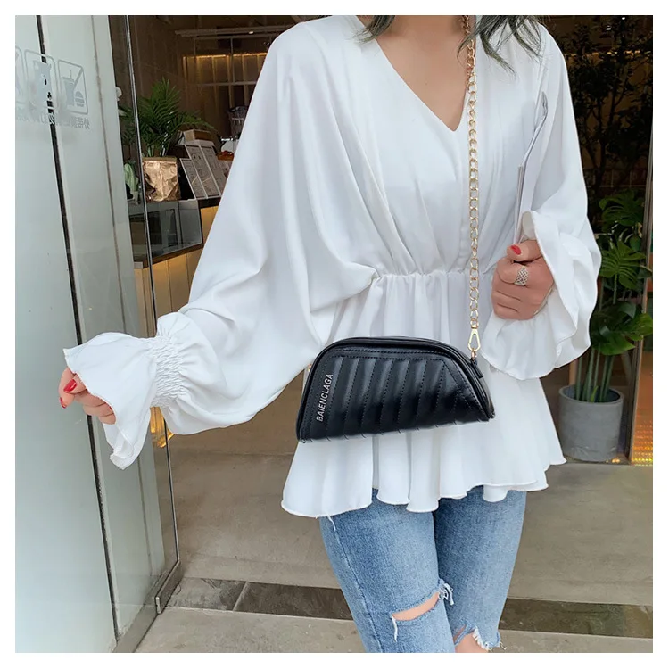 

New Irregular Shell Including Angle Prejudice Walking Show Single Shoulder Oblique Crossing Women's Bag in 2019