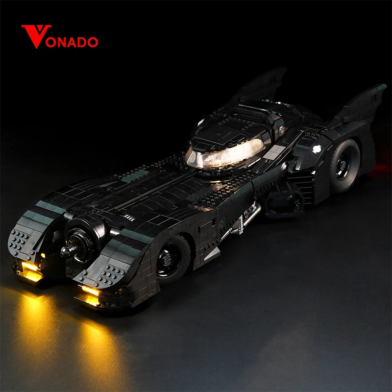 Vonado Led Бэтмен 76139 фильм Бэтмен 1989 Бэтмобиль фигурка модель набор совместим со строительным блоком игрушки подарок детям