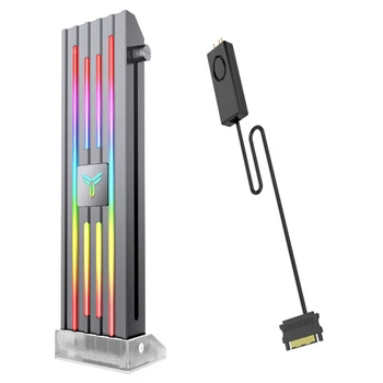 

VC-4 ARGB ie Card GPU Brace Stand Holder with 5V 3Pin ARGB Controller for All Chassis Motherboard