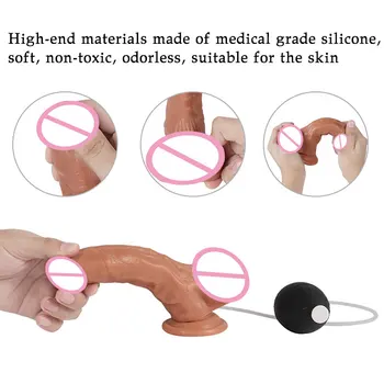 DopaMonkey Dildo Simulation Ejaculating Realistic Penis Squirting Suction Cup Sex Product Silicone Dildo Sex Toys for Woman Cock 4